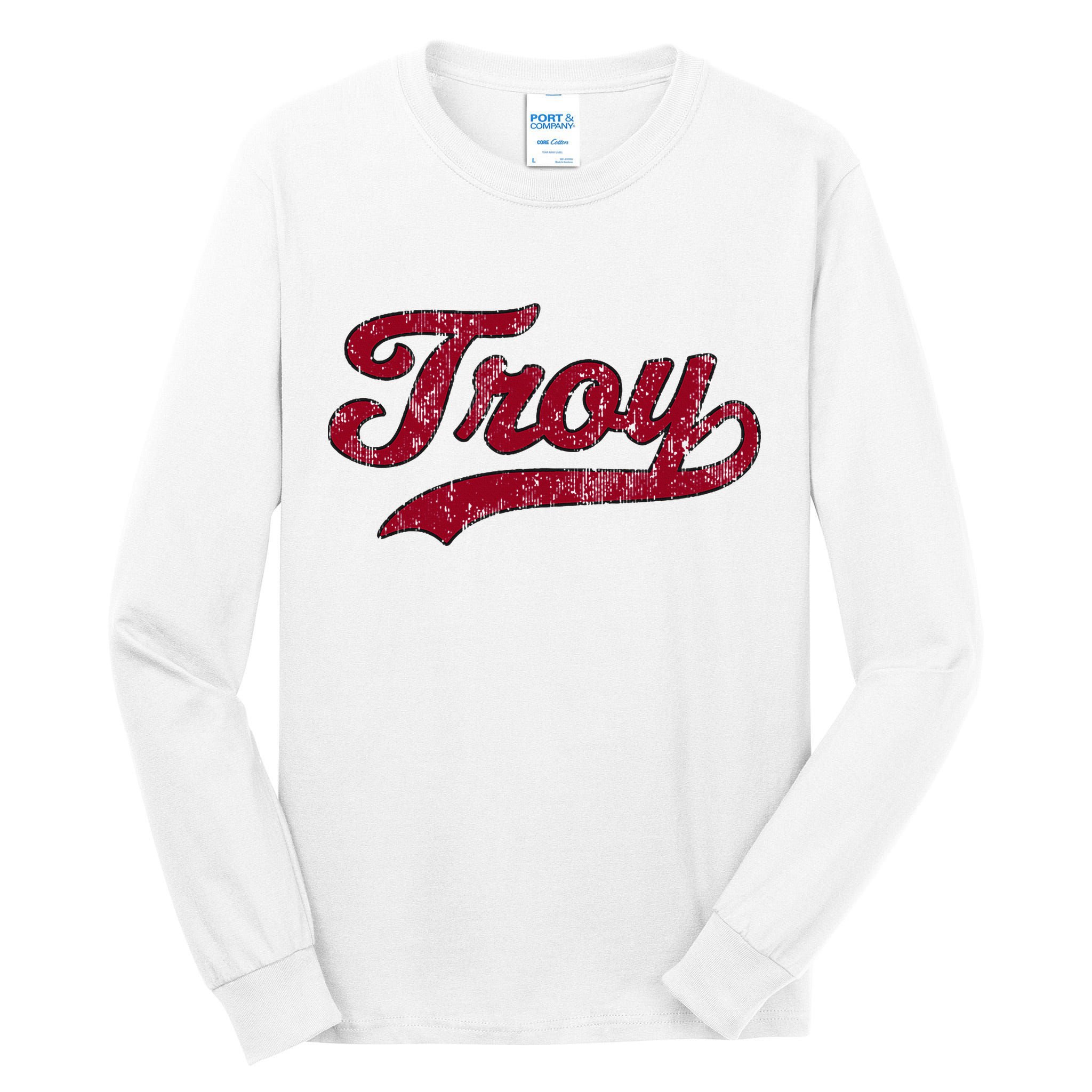 Troy Alabama Al Vintage Athletic Tall Long Sleeve T-Shirt