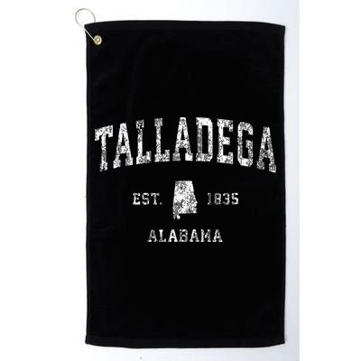 Talladega Alabama Al Vintage Athletic Sports Design Golf Towel