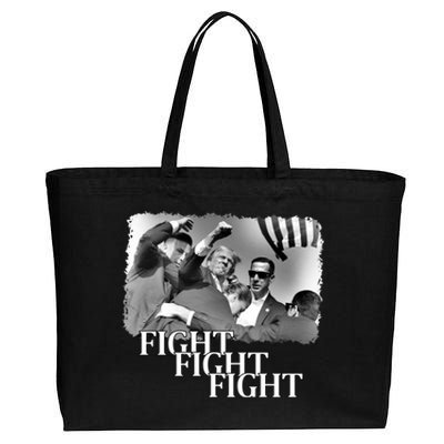 Trump Assassination Attempt Cotton Canvas Jumbo Tote