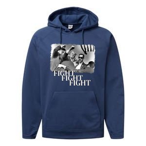 Trump Assassination Attempt Performance Fleece Hoodie