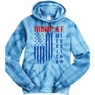 Trump Af America First Ultra Maga Design Tie Dye Hoodie