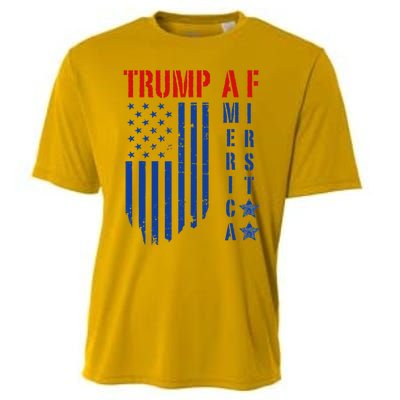 Trump Af America First Ultra Maga Design Cooling Performance Crew T-Shirt