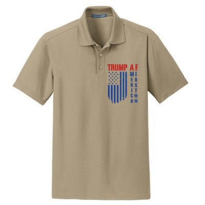 Trump Af America First Ultra Maga Design Dry Zone Grid Polo