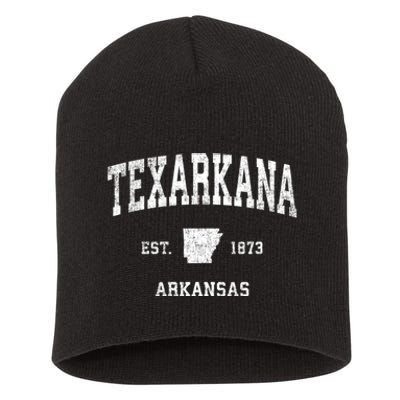 Texarkana Arkansas Ar Vintage Sports Short Acrylic Beanie