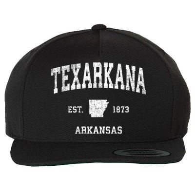 Texarkana Arkansas Ar Vintage Sports Wool Snapback Cap