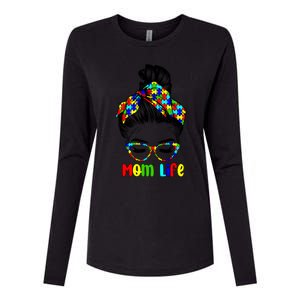 Th Autistic Autism Awareness Mom Life Gift Mom Funny Gift Womens Cotton Relaxed Long Sleeve T-Shirt