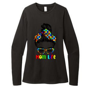 Th Autistic Autism Awareness Mom Life Gift Mom Funny Gift Womens CVC Long Sleeve Shirt