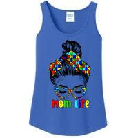 Th Autistic Autism Awareness Mom Life Gift Mom Funny Gift Ladies Essential Tank