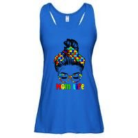 Th Autistic Autism Awareness Mom Life Gift Mom Funny Gift Ladies Essential Flowy Tank