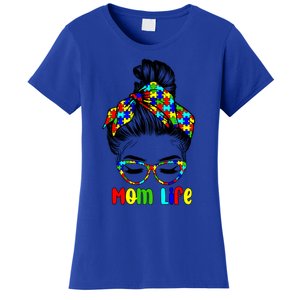 Th Autistic Autism Awareness Mom Life Gift Mom Funny Gift Women's T-Shirt