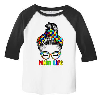 Th Autistic Autism Awareness Mom Life Gift Mom Funny Gift Toddler Fine Jersey T-Shirt