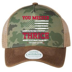 Trump Assassination Attempt Trump 2024 You Missed Thrice Legacy Tie Dye Trucker Hat