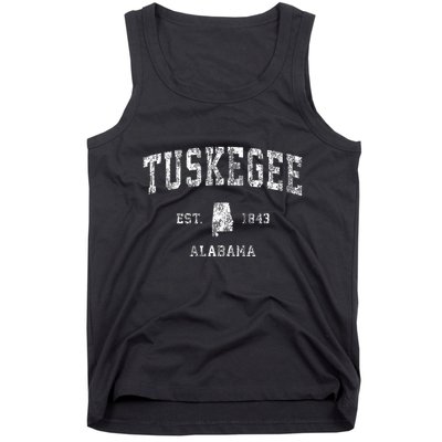 Tuskegee Alabama Al Vintage Athletic Sports Design Tank Top