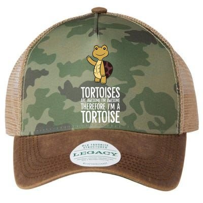 Tortoises Are Awesome. IM Awesome Therefore IM A Tortoise Legacy Tie Dye Trucker Hat