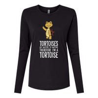 Tortoises Are Awesome. IM Awesome Therefore IM A Tortoise Womens Cotton Relaxed Long Sleeve T-Shirt