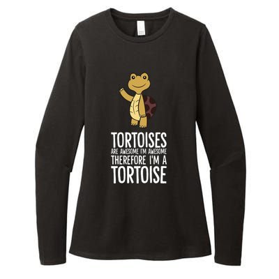 Tortoises Are Awesome. IM Awesome Therefore IM A Tortoise Womens CVC Long Sleeve Shirt