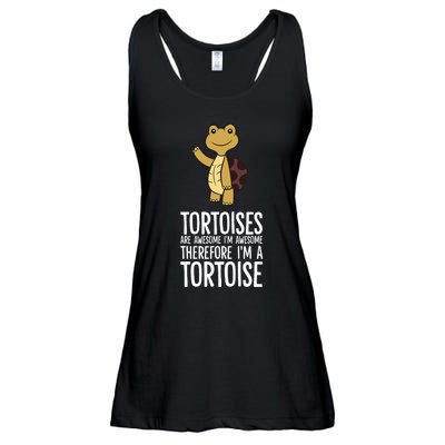 Tortoises Are Awesome. IM Awesome Therefore IM A Tortoise Ladies Essential Flowy Tank