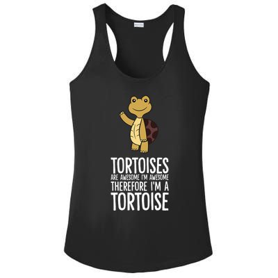 Tortoises Are Awesome. IM Awesome Therefore IM A Tortoise Ladies PosiCharge Competitor Racerback Tank