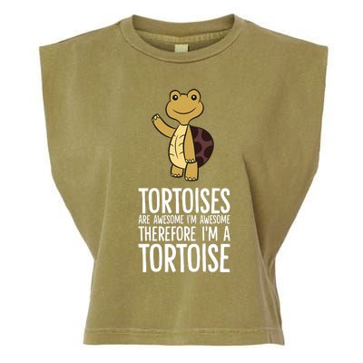 Tortoises Are Awesome. IM Awesome Therefore IM A Tortoise Garment-Dyed Women's Muscle Tee