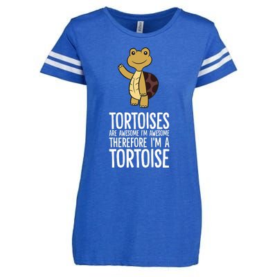 Tortoises Are Awesome. IM Awesome Therefore IM A Tortoise Enza Ladies Jersey Football T-Shirt