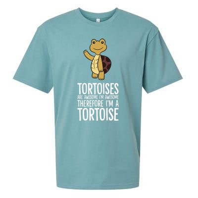 Tortoises Are Awesome. IM Awesome Therefore IM A Tortoise Sueded Cloud Jersey T-Shirt