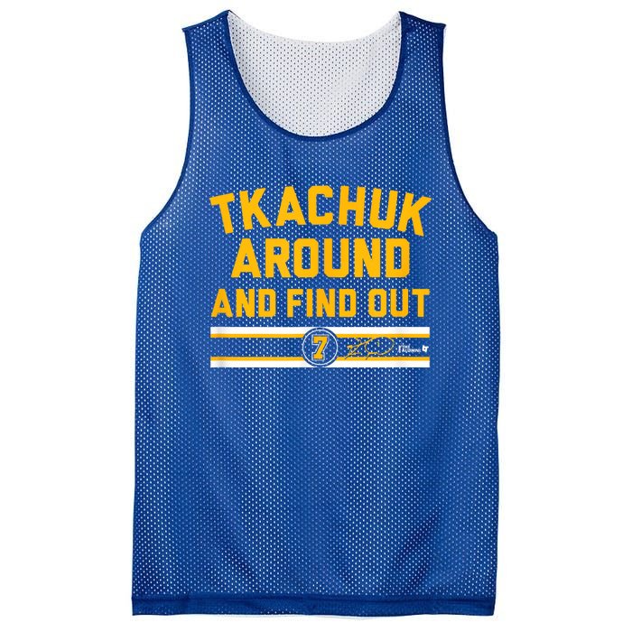 Tkachuk Around And Find Out Florida Hockey Mesh Reversible Basketball Jersey Tank