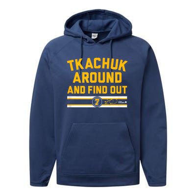 Tkachuk Around And Find Out Florida Hockey Performance Fleece Hoodie