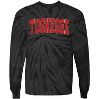 Tuskegee Al Alabama Varsity Style Usa Vintage Sports Tie-Dye Long Sleeve Shirt