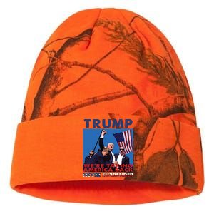 Trump Assassination Arrest This 2024 Trump Middle Fingers Trump Shooting Kati Licensed 12" Camo Beanie