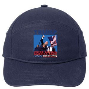 Trump Assassination Arrest This 2024 Trump Middle Fingers Trump Shooting 7-Panel Snapback Hat