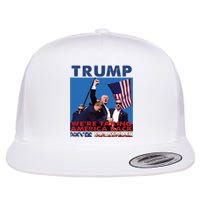 Trump Assassination Arrest This 2024 Trump Middle Fingers Trump Shooting Flat Bill Trucker Hat