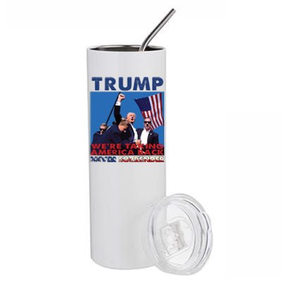 Trump Assassination Arrest This 2024 Trump Middle Fingers Trump Shooting Stainless Steel Tumbler