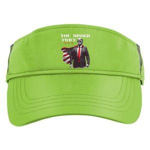 Trump Assassination Attempt Trump 2024 You Missed Twice Adult Drive Performance Visor