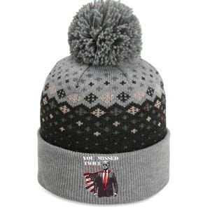 Trump Assassination Attempt Trump 2024 You Missed Twice The Baniff Cuffed Pom Beanie