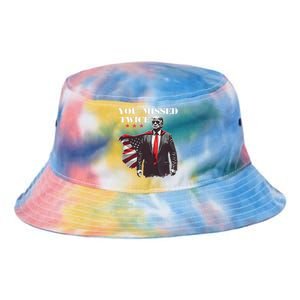 Trump Assassination Attempt Trump 2024 You Missed Twice Tie Dye Newport Bucket Hat