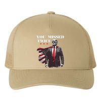 Trump Assassination Attempt Trump 2024 You Missed Twice Yupoong Adult 5-Panel Trucker Hat