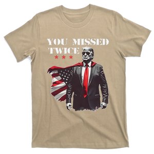 Trump Assassination Attempt Trump 2024 You Missed Twice T-Shirt