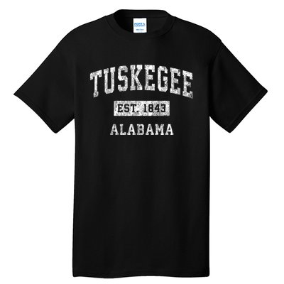 Tuskegee Alabama Al Vintage Established Sports Design Tall T-Shirt