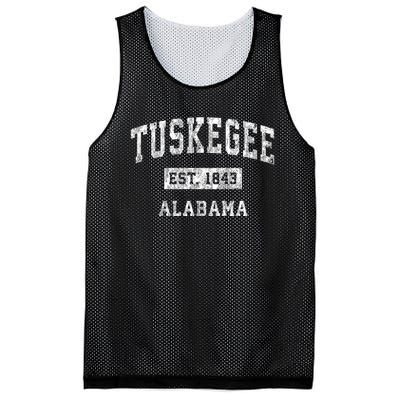 Tuskegee Alabama Al Vintage Established Sports Design Mesh Reversible Basketball Jersey Tank