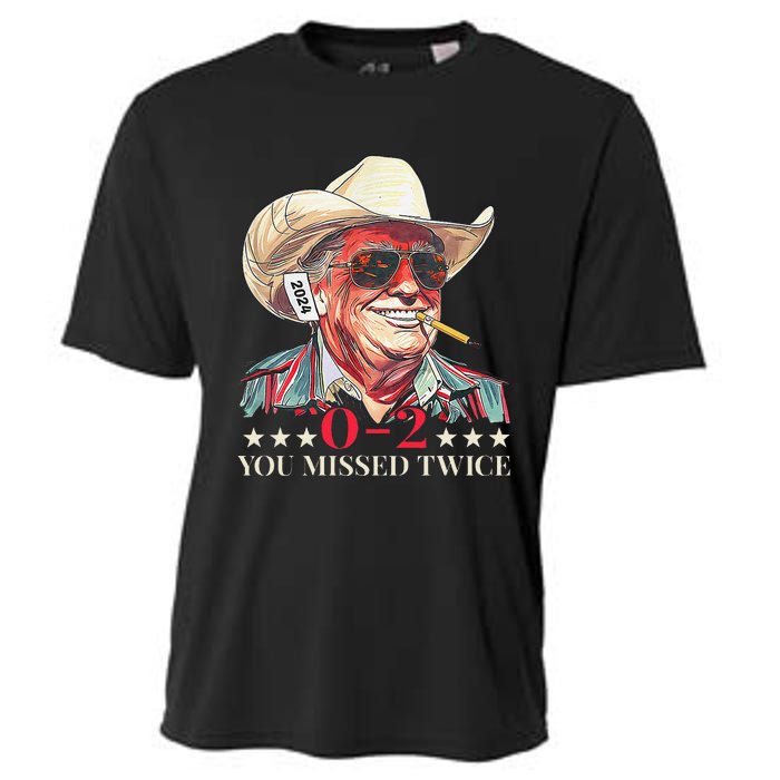 Trump Assassination Attempt Trump 2024 You Missed Twice Cooling Performance Crew T-Shirt