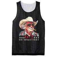 Trump Assassination Attempt Trump 2024 You Missed Twice Mesh Reversible Basketball Jersey Tank