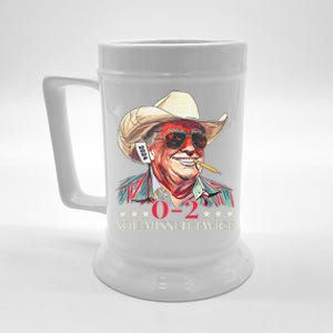 Trump Assassination Attempt Trump 2024 You Missed Twice Beer Stein