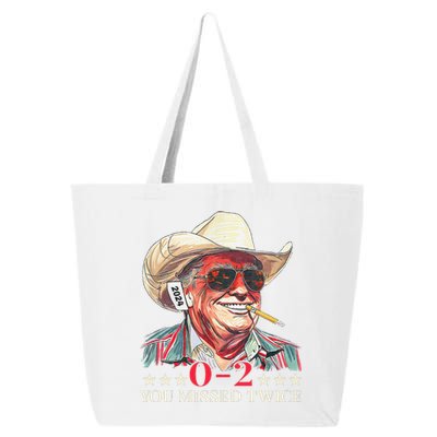 Trump Assassination Attempt Trump 2024 You Missed Twice 25L Jumbo Tote