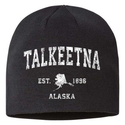 Talkeetna Alaska Ak Vintage Sports Sustainable Beanie