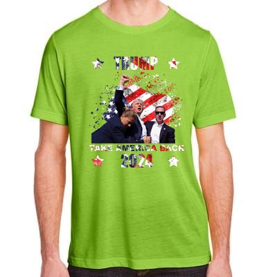 Trump Assassination Attempt Take America Back 2024 Adult ChromaSoft Performance T-Shirt