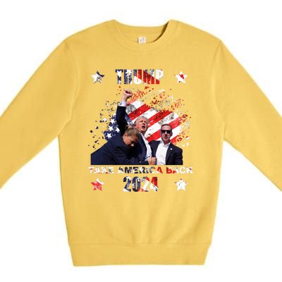 Trump Assassination Attempt Take America Back 2024 Premium Crewneck Sweatshirt