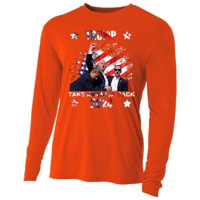 Trump Assassination Attempt Take America Back 2024 Cooling Performance Long Sleeve Crew