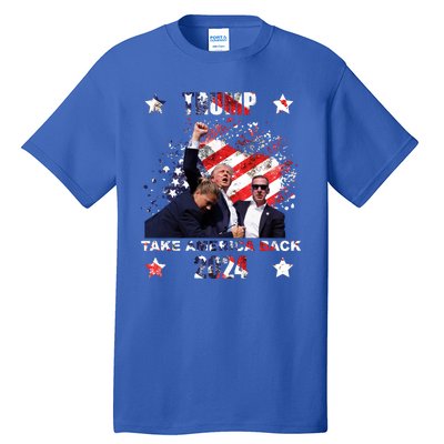 Trump Assassination Attempt Take America Back 2024 Tall T-Shirt