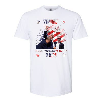 Trump Assassination Attempt Take America Back 2024 Softstyle CVC T-Shirt