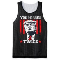 Trump Assassination Attempt Trump 2024 You Missed Twice Mesh Reversible Basketball Jersey Tank